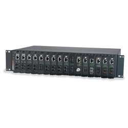 16-Bay Rack Mount Media Conver ter Chassis, AC