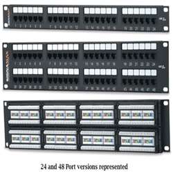 12-Port Cat 5e Patch Panel T56 8 A-B Wiring