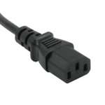 25' Internal Power Cord Black