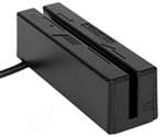 Mini Usb Swipe Reader (Tracks 1, 2 And 3, Hid) -Color: Black