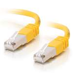 25ft SHIELD CAT5E MOLDED PATCH CABLE YELLOW