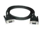 6' Db9 F/F Null Modem Cable Black