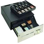 Advantage Manual Cash Drawer (3 Slots, With Lock Kit, 5B/5C, Us Till, 18 Inch W X 20 Inch D) - Color: Black