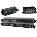 4-Channel Ethernet Over Utp W/ Pass-Through Poe