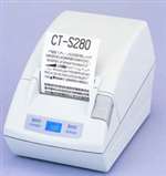 CIT-CTS280PAUWH Thermal Printer (80 mm, Parallel, 2 Color and Drop-In Load) - Color: Cool White