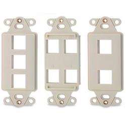 1-Port Decora Style Keystone A dapter, Light Ivory