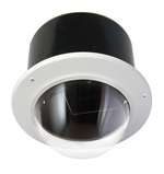 Ip Ready 7 Inch Vandal Resistant Indoor Rec. Dome Housing (Clear) For Fixed Camera