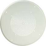 Pg8W Speaker (Ceiling Baffle For 8 Inch speakers, Round Steel Grille) - Color: Off-White