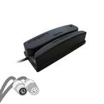 Omni Heavy Duty Slot Reader (Magnetic Stripe Reader With Tracks 1 And 2, Barcode Reader With Infrared, Keyboard Wedge Interface With At And Ps2 Cables) - Color: Black