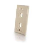 2-Port Keystone Wallplate (Ivory)