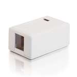 15-Keystone Surface Mount Box (1-Port, White)