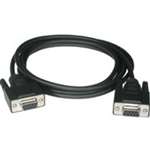 10ft DB9 F/F NULL MODEM CABLE BLACK