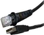 Cable:Usb Black,Type A,2.9M (9.5'),Coiled,Host Pwr Ferrite