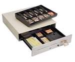 Advantage Cash Drawer (18W X 16.7D, 5/5 Us Till, Std. Security Keyed Random, Bell) - Color: Putty