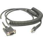 Cable - Rs232: Db9 Female Con. 9Ft (2.8M) Coiled, Power Pin