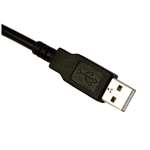 Cable (9.8 Feet, Usb, Black, 12V Locking, Coiled, 5V Host Power)