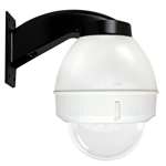 Ip Network Ready 7"Outdr.Dome  Hsg.W/Wall Mnt.,Clear Dome,H/B