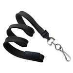 35 Flat Breakaway Lanyard; Black,W/Plastic Hook,Qty.100