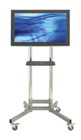 Cart Supports 1 Display (22-42 Inch Steel Construction)