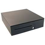 Series 100 Cash Drawer (Adjustable Media Slot, 320 Multipro Interface And 16 Inch X 16 Inch With U6 Till) - Color: Black